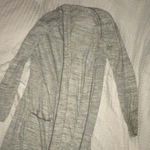 Long Grey Duster Cardigan